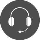 Icon of a headphones with a microphone