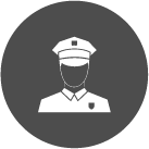 Icon of a security officer