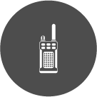 Icon of a walkie talkie
